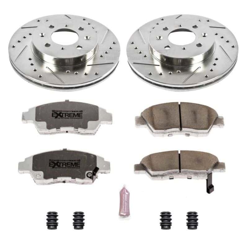 PowerStop — Power Stop 03-05 Honda Civic Front Z26 Street Warrior Brake Kit - view 1