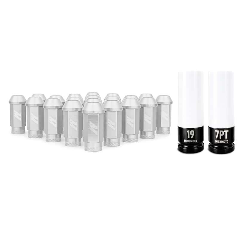 Mishimoto — Mishimoto Aluminum Locking Lug Nuts M12x1.5 20pc Set Silver
Wheel Lug Nut - view 1