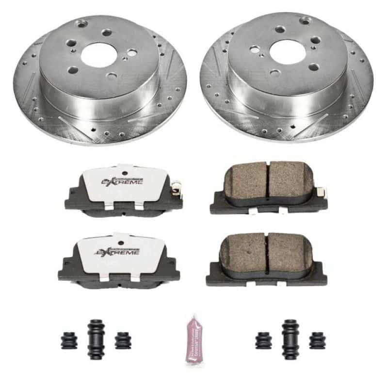 PowerStop — Power Stop 03-06 Pontiac Vibe Rear Z26 Street Warrior Brake Kit - view 1
