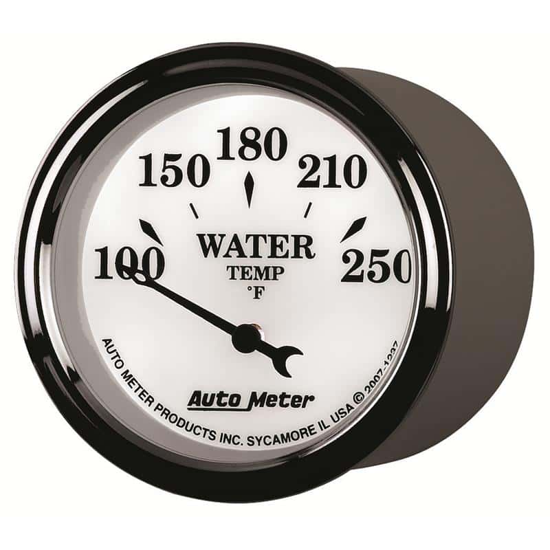AutoMeter — AutoMeter Gauge Water Temp 2-1/16in. 250 Deg. F Elec Old Tyme White II
2-1/16" WATER TEMP, - view 3