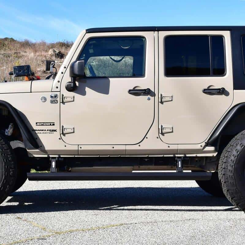 Westin — Westin 07-18 Jeep Wrangler JK Unlimited Pro-e Electric Running Boards - Textured Black
Running Boards - view 6