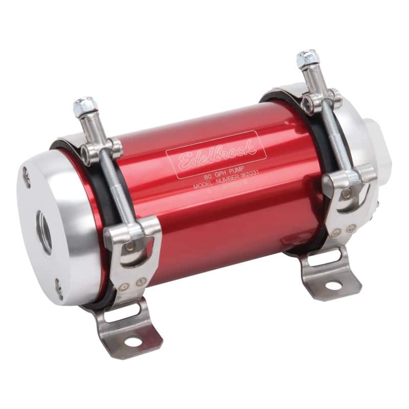 Edelbrock — Edelbrock Fuel Pump Electric Quiet-Flo EFI 80 GPH -10 In -10 Out Red/Clear
PUMPS - view 3