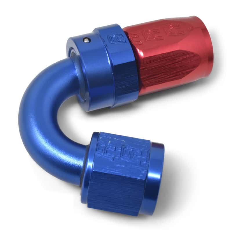 Russell — Russell Performance -6 AN Red/Blue 150 Degree Full Flow Swivel Hose End (With 9/16in Radius)
Hose Fitting - view 6