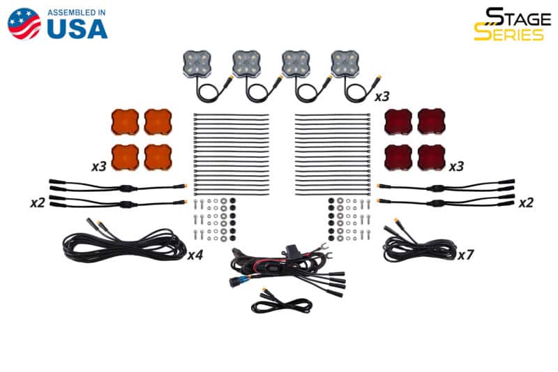 Diode Dynamics — Diode Dynamics Single-Color Rock Light Installer Kit (12-pack) - view 9