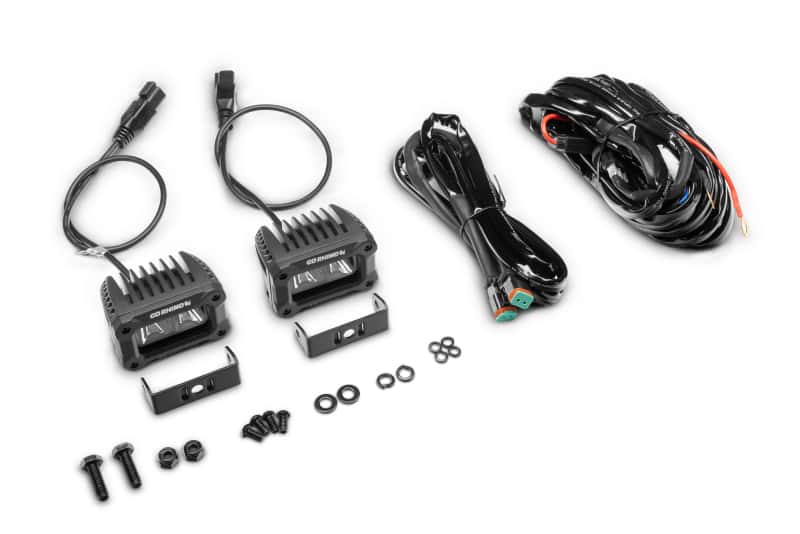 Go Rhino — Go Rhino Xplor Bright Series Rectangle LED Spot Light Kit (Surface/Thread Stud Mnt) 3x2 - Blk (Pair)
Bright - Rect Lights - view 2