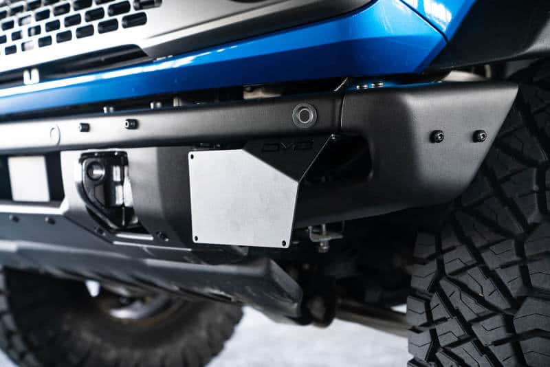 DV8 Offroad — DV8 Offroad 21-22 Ford Bronco Factory Front Bumper License Relocation Bracket - Side
License Bracket - view 18