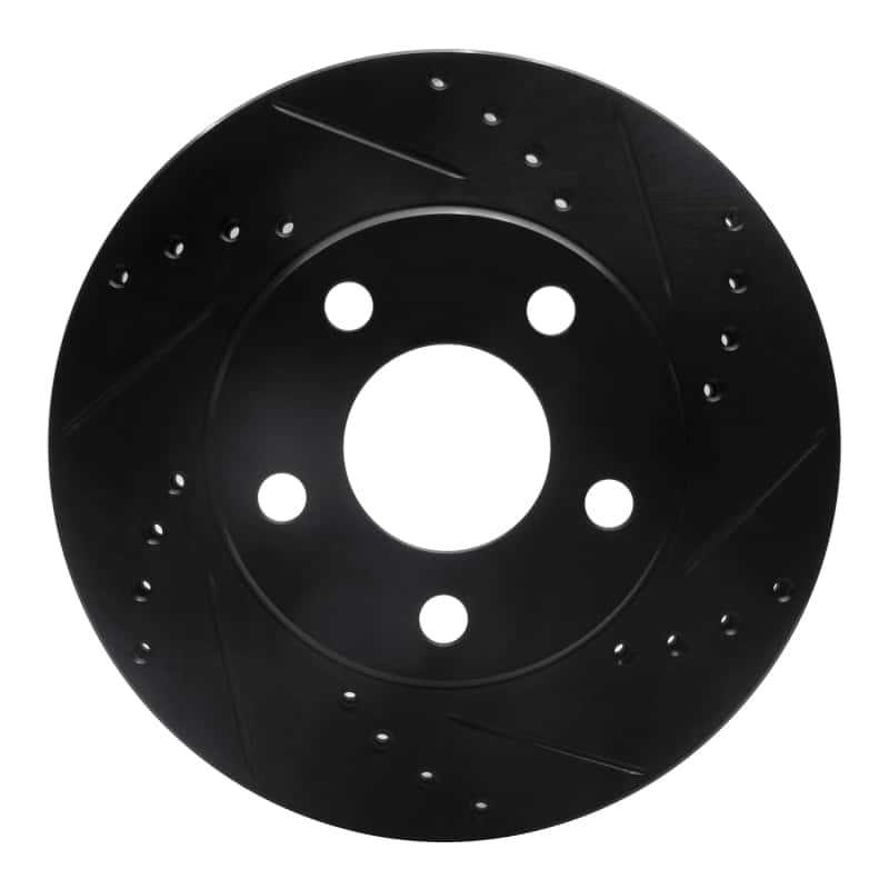 R1 Concepts — R1 1990-1997 Buick LeSabre Front Right Drilled & Slotted Black Brake Rotor
R1 Brake Rotor Drill - view 1