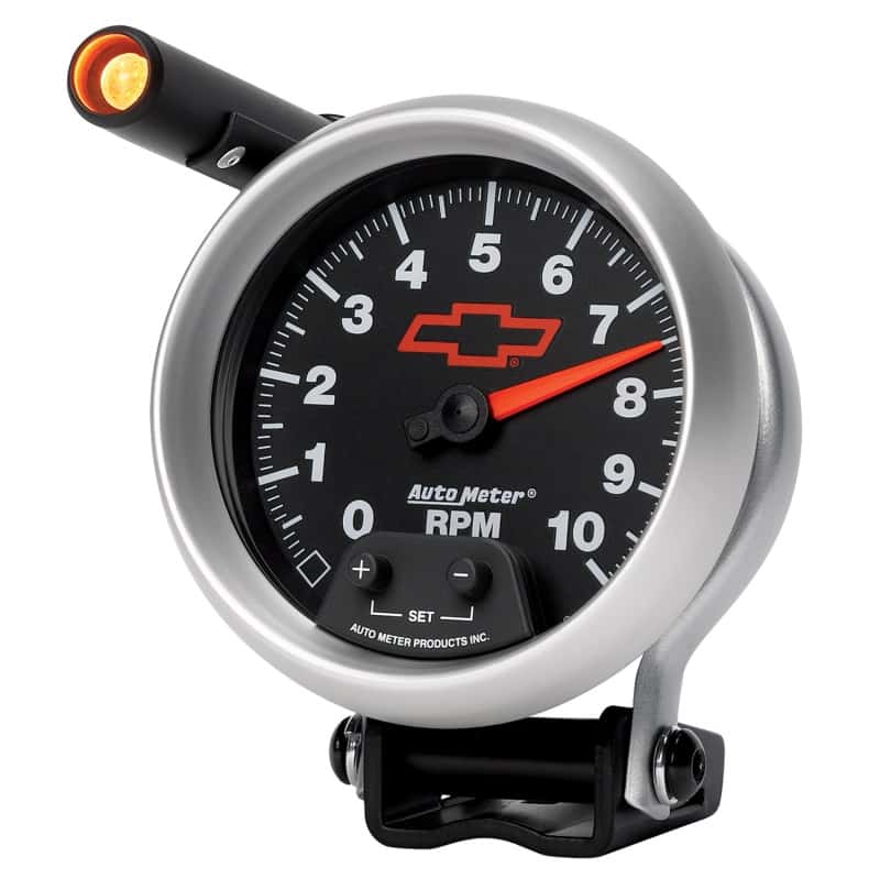 AutoMeter — Autometer GM Red Bowtie Black 3-3/4in 0-10000 RPM Pedestal Mount Tachometer Quick-Lite
3-3/8" TACH, 10,000 - view 12