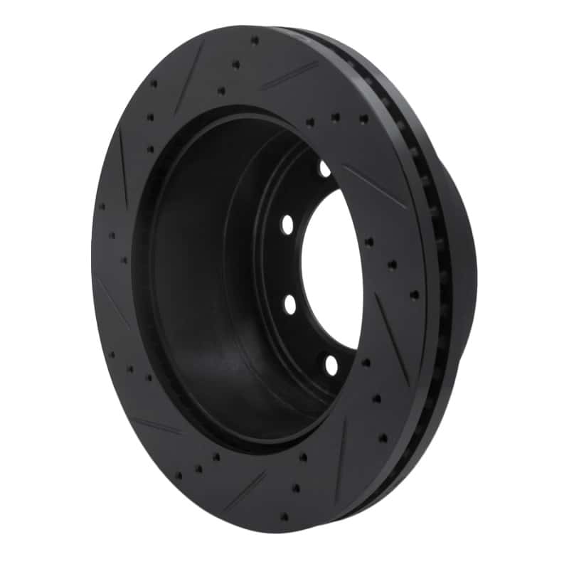 R1 Concepts — R1 11-22 Ford F-350 Super Duty 4WD Rear Right Drilled & Slotted Black Brake Rotor
R1 Brake Rotor Drill - view 4