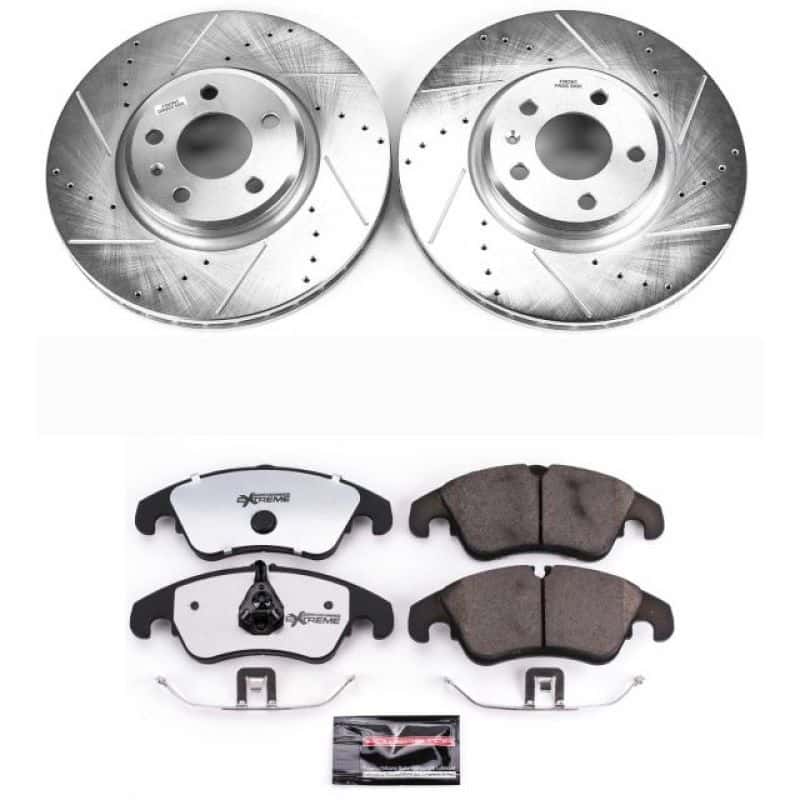 PowerStop — Power Stop 09-11 Audi A4 Front Z26 Street Warrior Brake Kit - view 1