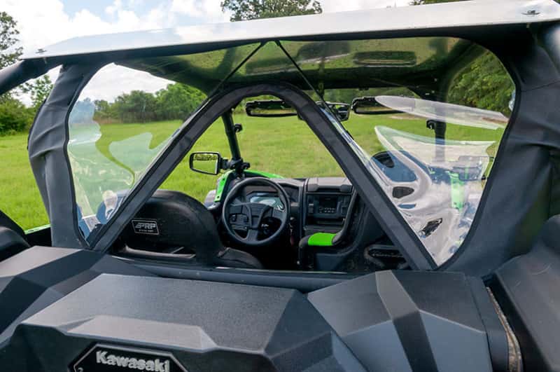 Seizmik — Seizmik 20+ Kawasaki KRX1000 Teryx Rear Soft Windshield - view 4