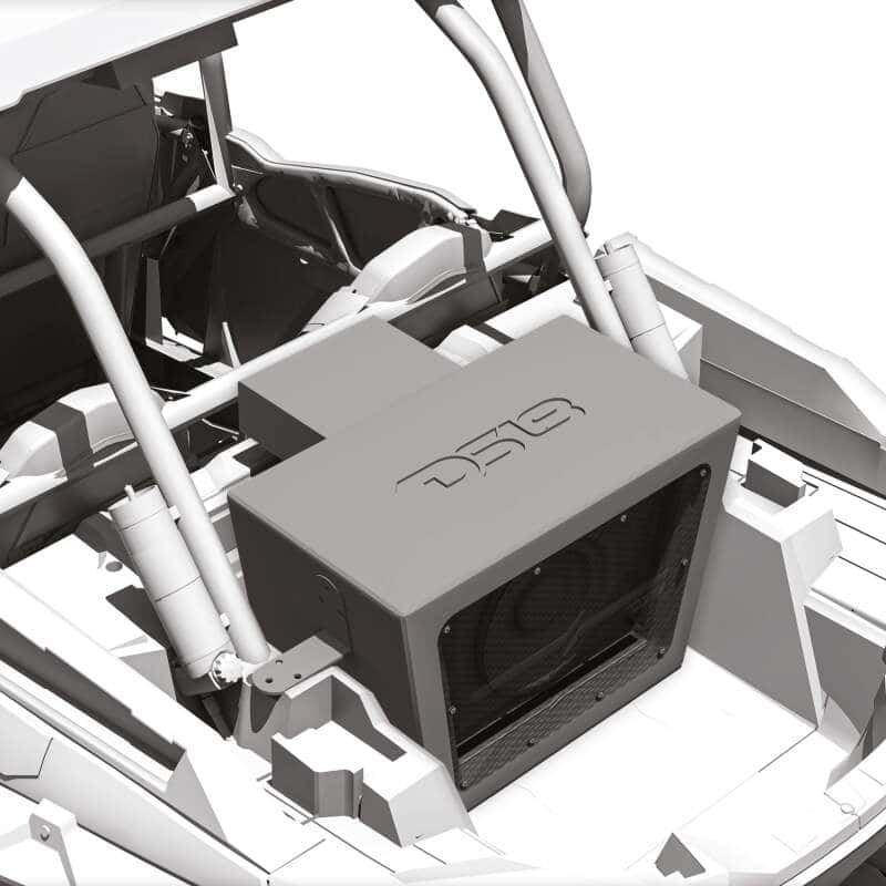 DS18 — DS18 Polaris RZR 10in Subwoofer Enclosure w/EXL-X10.2D Subwoofer- Black Finish- Acrylic Window- LED - view 10