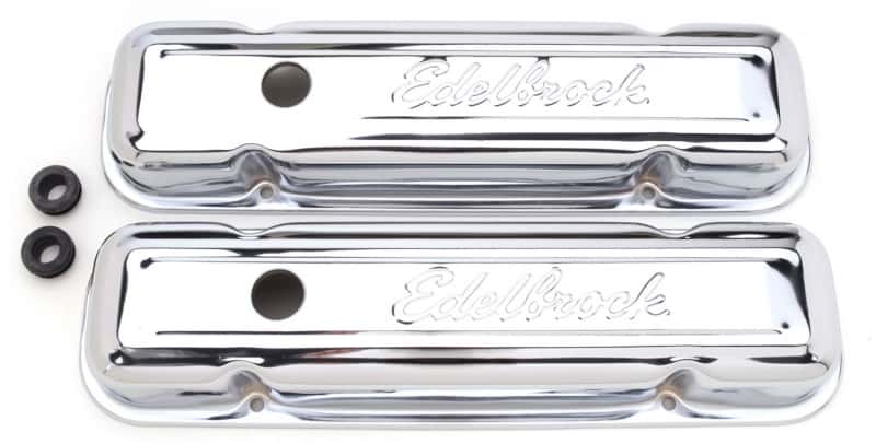 Edelbrock — Edelbrock Valve Cover Signature Series Pontiac 1962-1979 301-455 CI V8 Low Chrome
CHROME/PRO-FLO - view 1