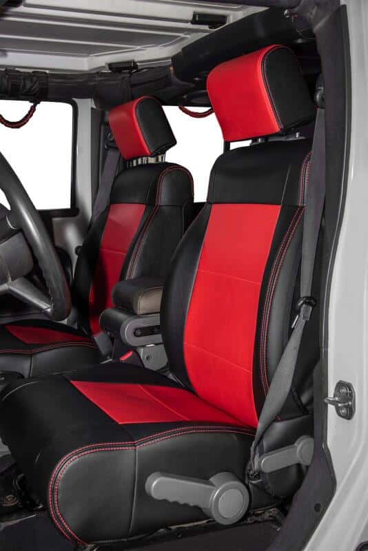 PRP Seats — PRP 11-12 Jeep Wrangler JK Front Seat Covers/2 door or 4 door (Pair) - Black/Red
Seat Covers - view 4