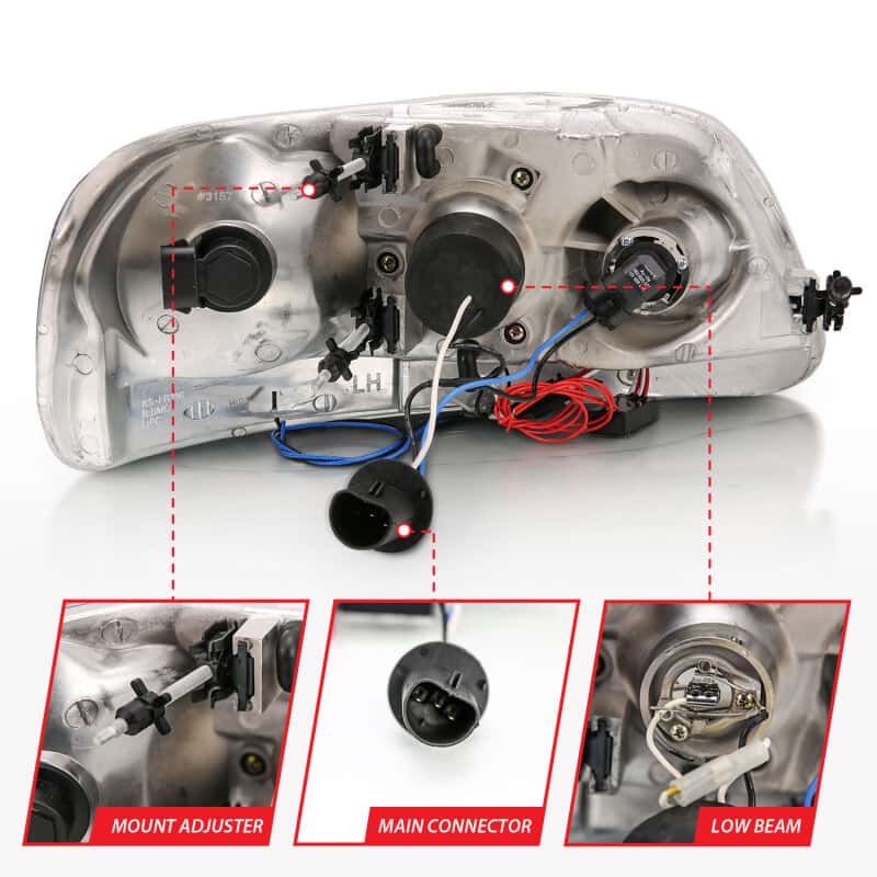 ANZO — ANZO 1997.5-2003 Ford F-150 Projector Headlights w/ Halo and LED Chrome 1pc
Head Light Set
HdLtSet - view 12