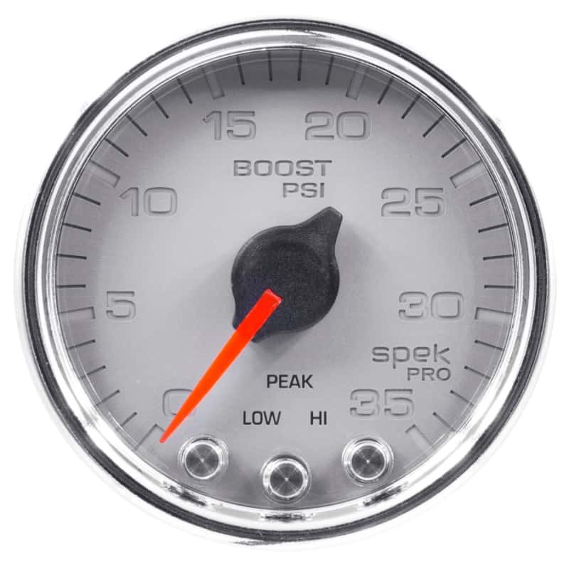 AutoMeter — Autometer Spek-Pro Gauge Boost 2 1/16in 35psi Stepper Motor W/Peak & Warn Silver/Chrome
GA 2" BST 35 SCC SPK - view 5