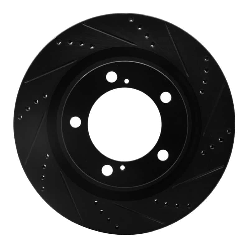 R1 Concepts — R1 07-22 Lexus LX570 Front Right Drilled & Slotted Black Brake Rotor
R1 Brake Rotor Drill - view 1