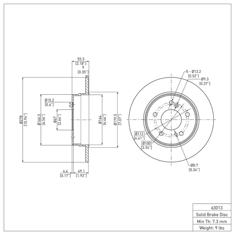 DFC — DFC 84-95 Mercedes-Benz E300 Front GeoSPEC Coated Rotor
DFC Brake Rotor - view 6