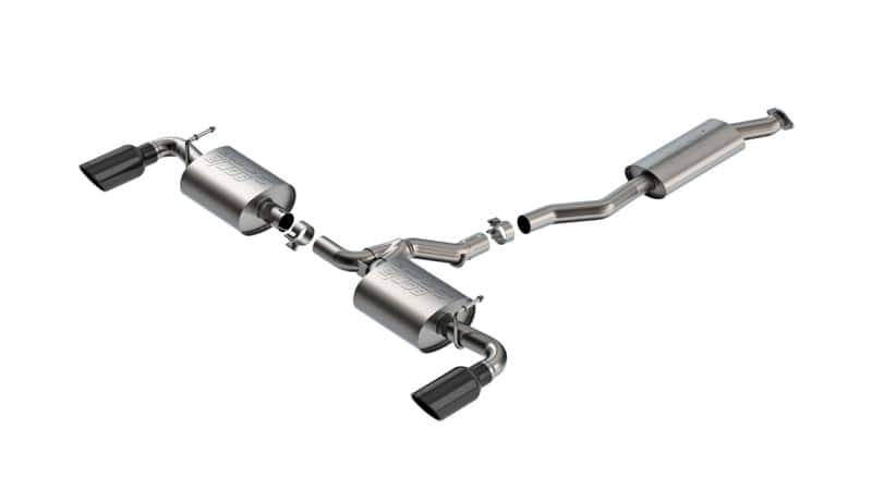 Borla — Borla 19-25 Toyota RAV4 (excl. Hybrid) 2.25 S-Type Cat Back Exhaust - Black Chrome
Cat-Back System - view 1