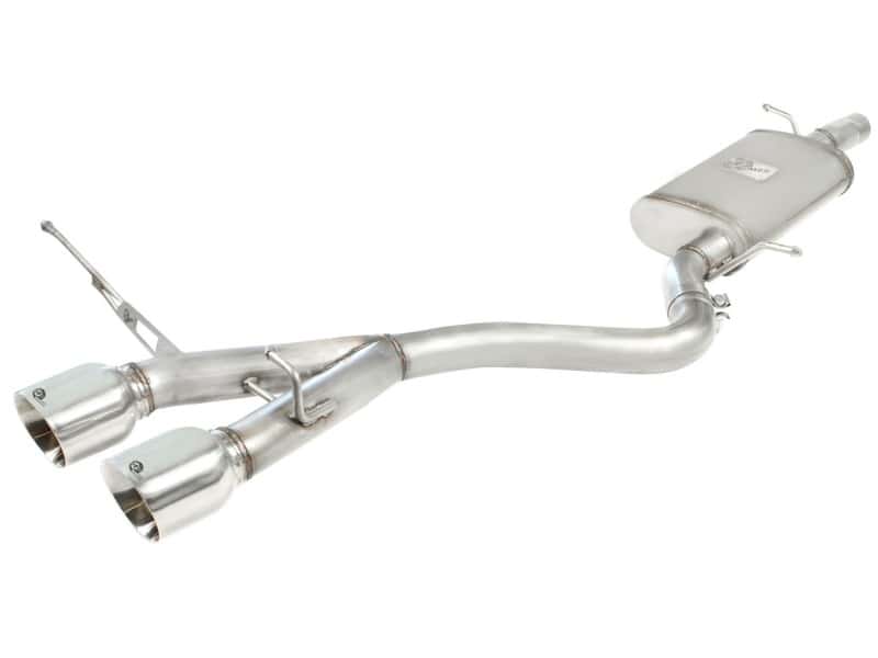 aFe — aFe MACHForce XP 2-1/2in SS-304 Cat-Back Exhausts w/ Polished Dual Tips 2008 VW Golf R32 V6-3.2L MKV
Cat-Back Exhaust - view 1