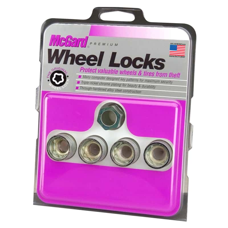 McGard — McGard Wheel Lock Nut Set - 4pk. (Under Hub Cap / Cone Seat) 9/16-18 / 7/8 Hex / 1.015in. L - view 6