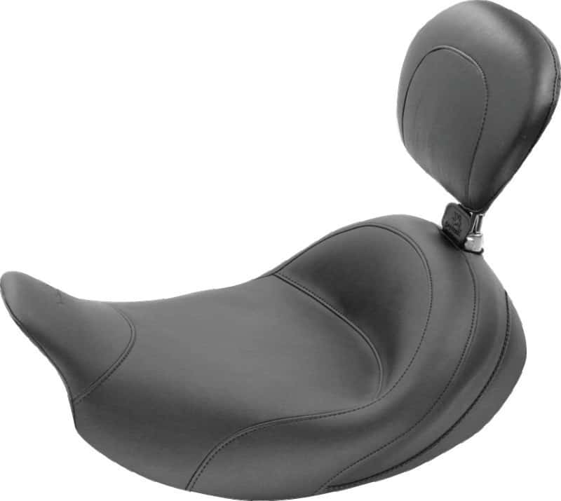Mustang Motorcycle — Mustang 08-21 Harley Electra Glide Std, Rd Glide ,Rd King, Str Glide Std Touring Solo Seat - Black - view 2