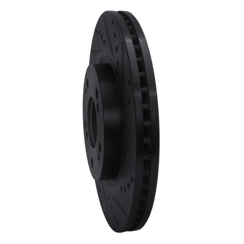 R1 Concepts — R1 04-12 Mitsubishi Eclipse Front Right Drilled & Slotted Black Brake Rotor
R1 Brake Rotor Drill - view 2