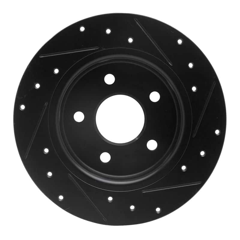 R1 Concepts — R1 12-18 Ford Focus Rear Left Drilled & Slotted Black Brake Rotor
R1 Brake Rotor Drill - view 5