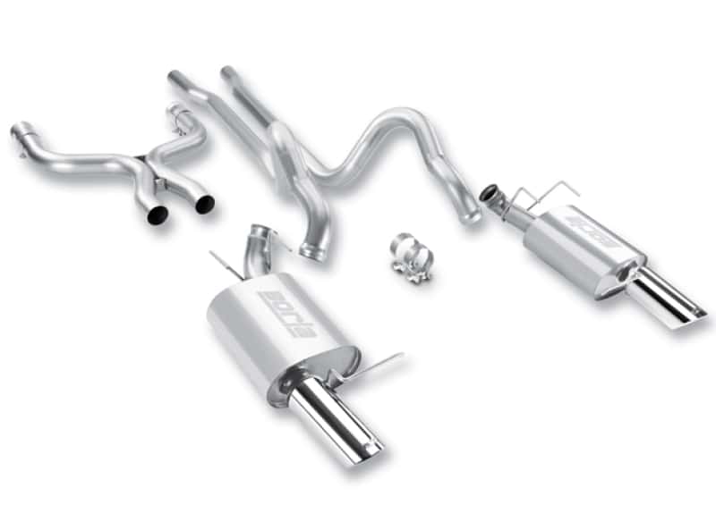 Borla — Borla 2011-2012 Mustang GT 5.0L 8cyl 6spd RWD Aggressive ATAK Catback Exhaust
Cat-Back System
ExhstSysKt - view 1