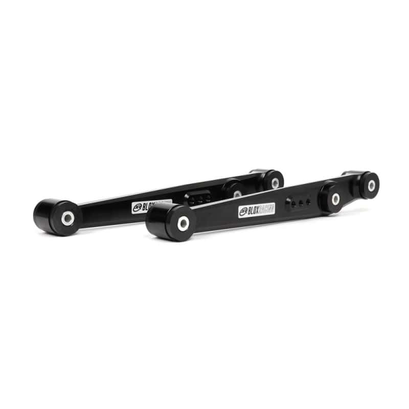 BLOX Racing — BLOX Racing V2 Billet Rear Lower Control Arms Poly Bushings 96-00 Honda Civic - Black - view 6