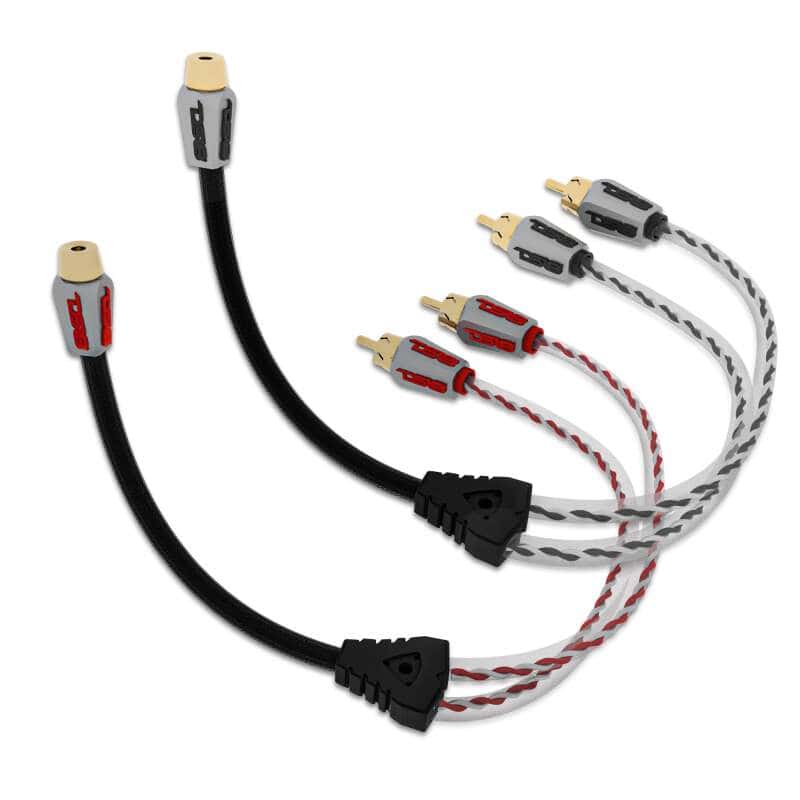 DS18 — DS18 Level 3 RCA Wire Y Connector 1 Female to 2 Male Black + Red Kit - view 4
