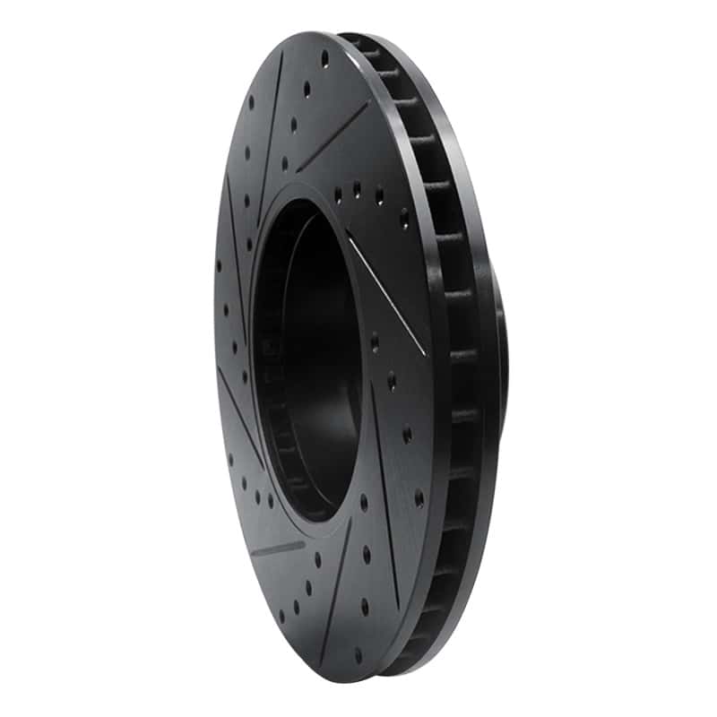 R1 Concepts — R1 91-01 BMW 850CI Front Right Drilled & Slotted Black Brake Rotor
R1 Brake Rotor Drill - view 4