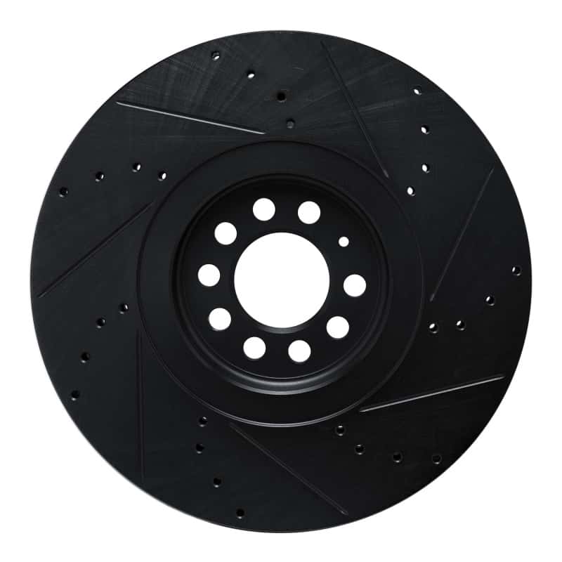 R1 Concepts — R1 04-06 Audi TT Quattro Left Front Drilled & Slotted Black Brake Rotor
R1 Brake Rotor Drill - view 5