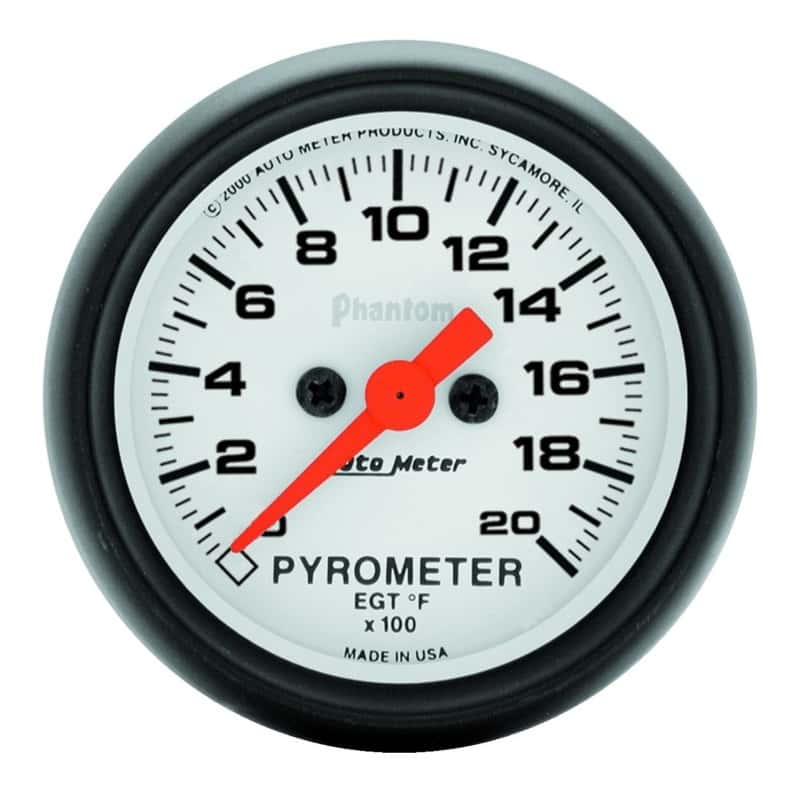 AutoMeter — Autometer Phantom 2 1/16in 2000 Deg F Digital Stepper Motor Pyrometer (EGT) Gauge
2" E.G.T. KIT, 0-200 - view 1