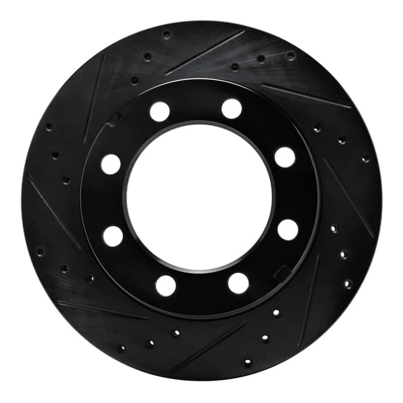 R1 Concepts — R1 77-93 Chevrolet V30 & V3500 Pickup Front Left Drilled & Slotted Black Brake Rotor
R1 Brake Rotor Drill - view 1
