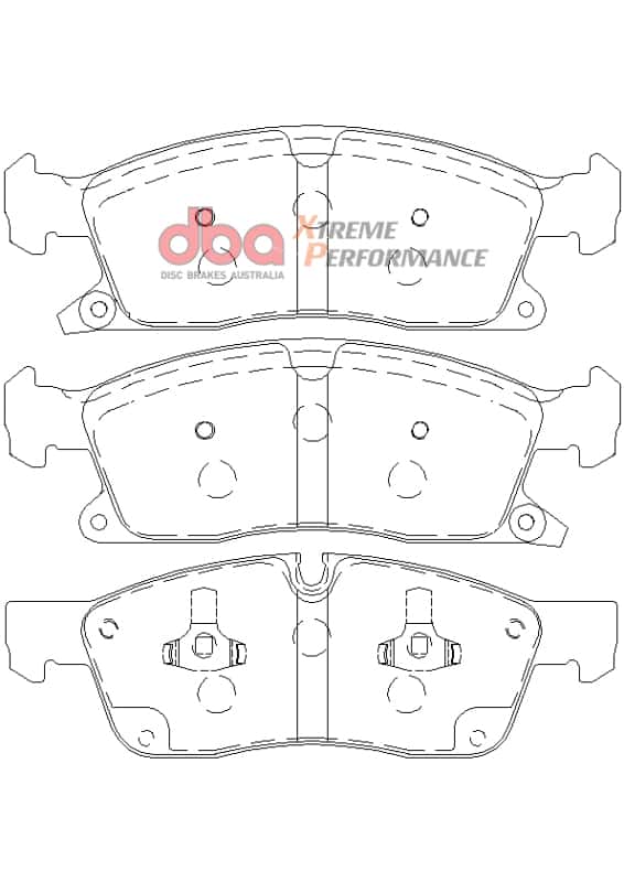 DBA — DBA 11-12 Dodge Durango / 11-12 Jeep Grand Cherokee XP650 Front Brake Pads
Brake Pad - view 1