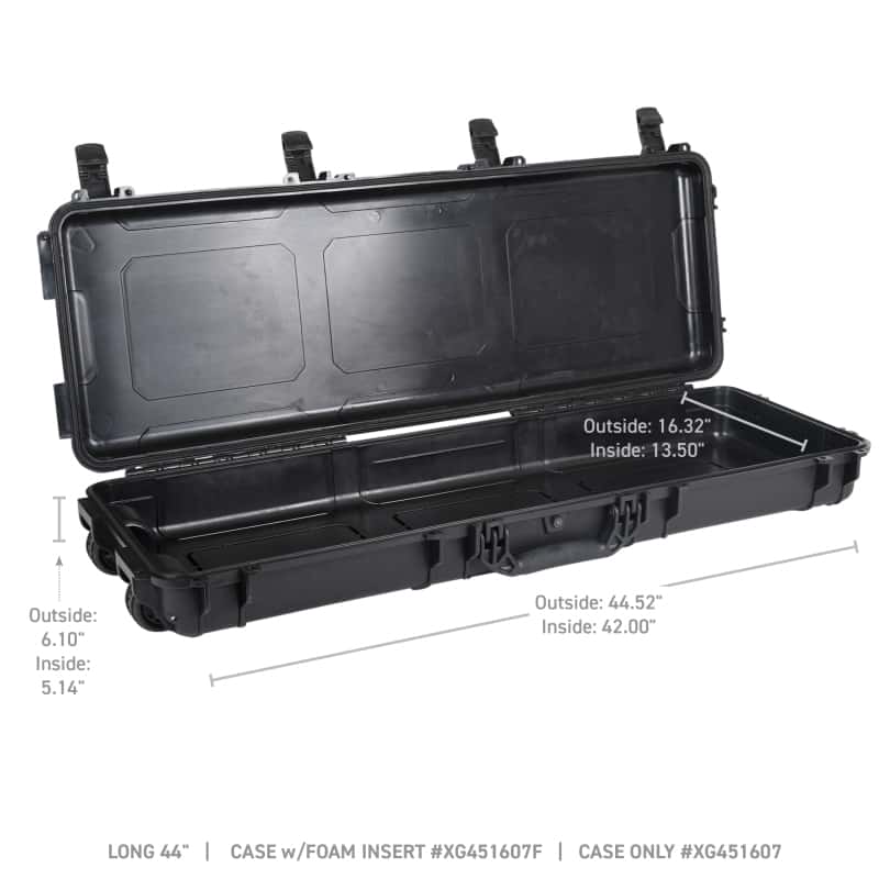 Go Rhino — Go Rhino XVenture Gear Hard Case - Long 44in. / Lockable / IP67 / Automatic Air Valve - Tex. Black
Xventure Hard Case - view 7
