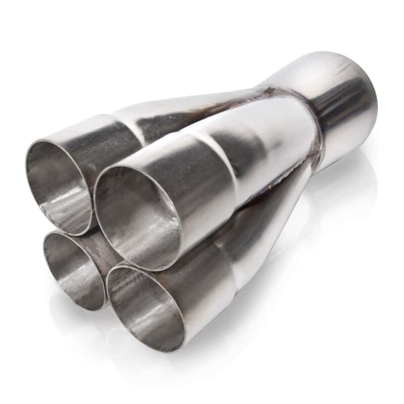 Stainless Works — Stainless Works 1 5/8in 4 way merge collectors with 3in OD outlet
Header Collector - view 2