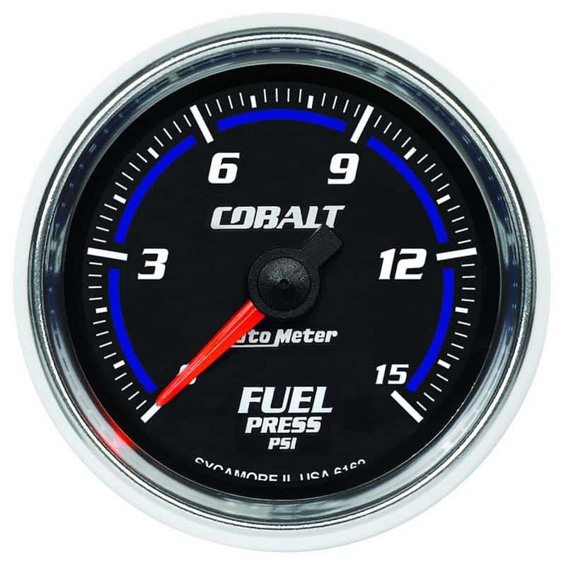 AutoMeter — Autometer Cobalt 52mm 15 PSI Electronic Fuel Pressure Gauge
GA 2" FUELP 15psi CB - view 2