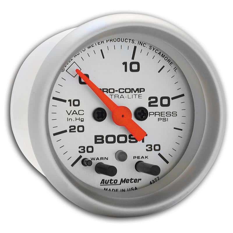 AutoMeter — Autometer Ultra-Lite 52mm 30 PSI Electronic Boost Gauge
2" BOOST-VAC, 30" - view 3
