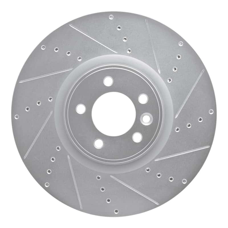 R1 Concepts — R1 10-17 Land Rover Range Rover Front Right Drilled & Slotted Silver Brake Rotor
R1 Brake Rotor Drill - view 1