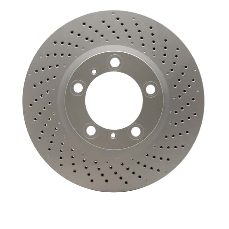 DFC — DFC 09-23 Porsche 718 Cayman Right Front Drilled GeoSPEC Coated Rotor
DFC Brake Rotor - view 1