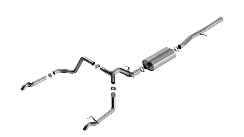 Borla — Borla 22-23 Chevrolet Silverado 1500 ZR2 & AT4X 6.2L CC SB 147.5in WB Touring Cat-Back
Cat-Back System - view 1