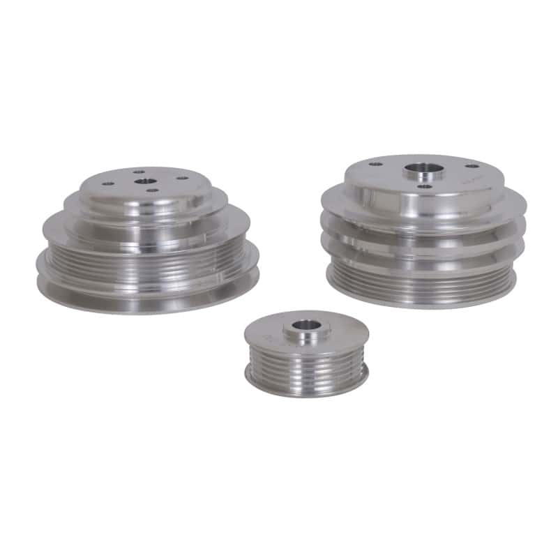 BBK — BBK 85-97 GM Truck 305 350 Underdrive Pulley Kit - Lightweight CNC Billet Aluminum (3pc)
Under Drive Pulleys
Pulley Kit - view 4