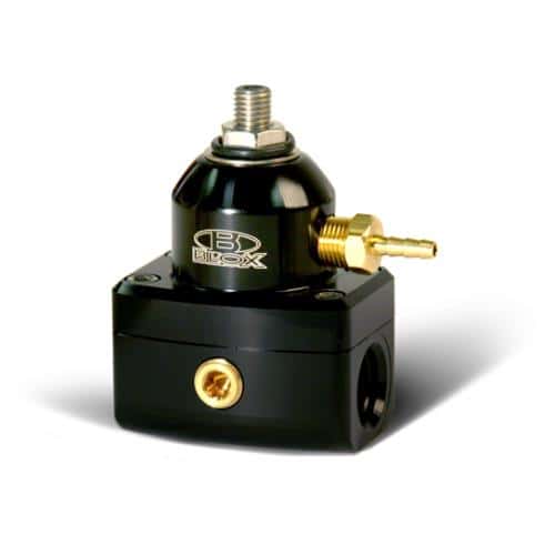 BLOX Racing — BLOX Racing 2-Port Design Black/Black Adjustable Fuel Pressure Regulator - view 1