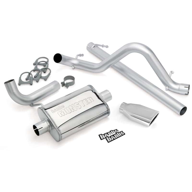 Banks Power — Banks Power 07-11 Jeep 3.8L Wrangler - 2dr Monster Exhaust System - SS Single Exhaust w/ Chrome Tip
Performance Exhausts
Monster Exhaust - view 3