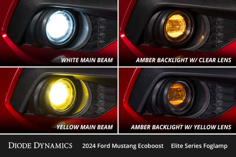 Diode Dynamics — Diode Dynamics 2024 Ford Mustang GT Elite Series Add-On Fog Lamp Kit White - view 4