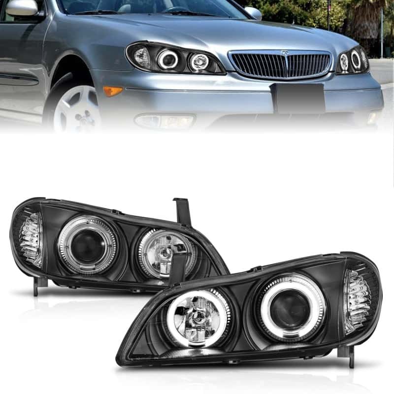 ANZO — ANZO 2000-2004 Infiniti I30 Projector Headlights w/ Halo Black
Head Light Set
HdLtSet - view 1
