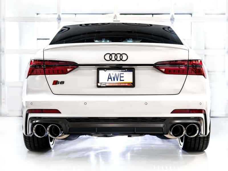 AWE Tuning — AWE Tuning 19-23 Audi C8 S6/S7 2.9T V6 AWD Track Edition Exhaust - Chrome Silver Tips
Track Exhaust - view 8