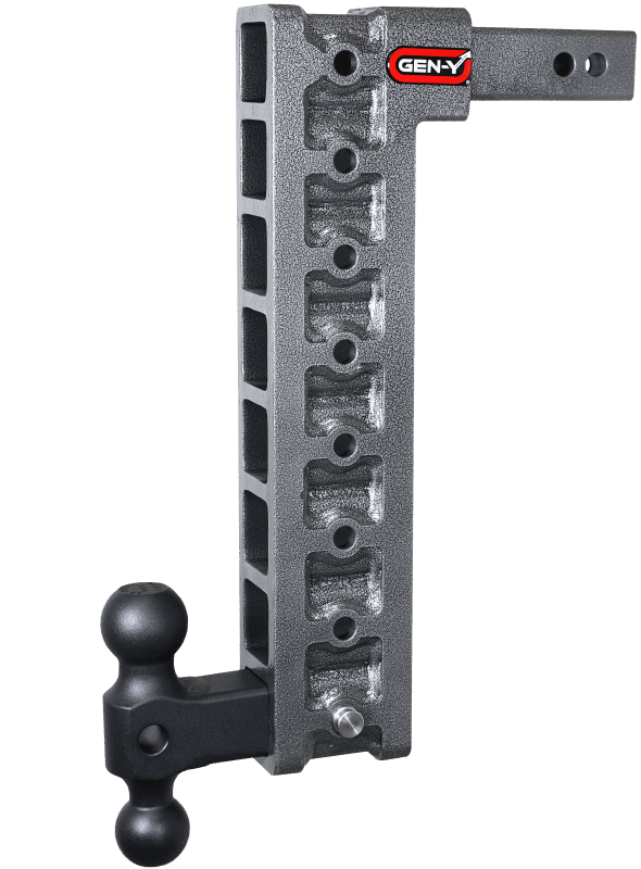 GEN-Y Hitch — Gen-Y Mega Duty 2in Shank 17.5in Drop 10K Hitch w/GH-031 Dual-Ball w/GH-0100 Stabilizer Kit
Drop Hitch - view 1